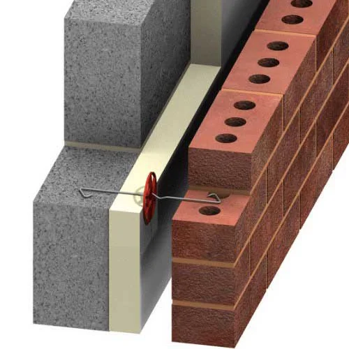 Cavity wall insulation illustration